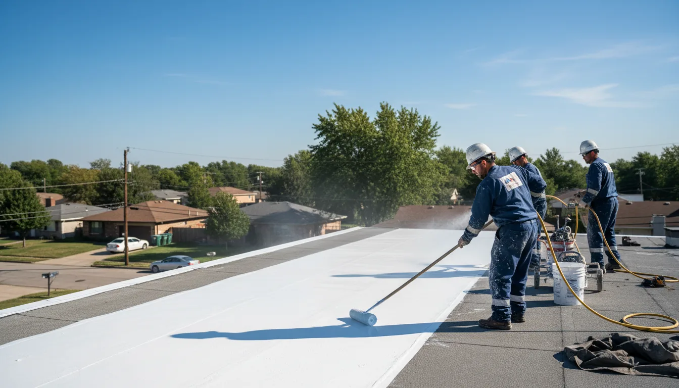 Commercial roof coating in Rothschild, WI near me